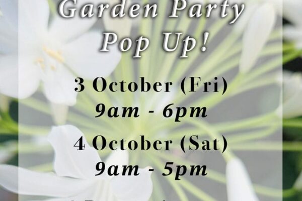 jules garden party popup poster