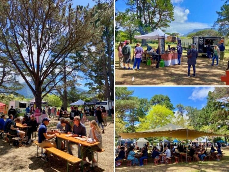 Alphen Market (Constantia) people enjoying a market