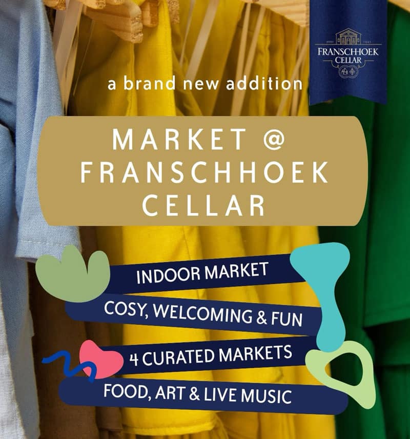 Winter market franshhoek cellar poster